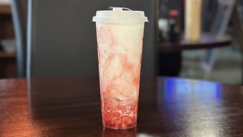 Watermelon Coconut with Lychee Jelly