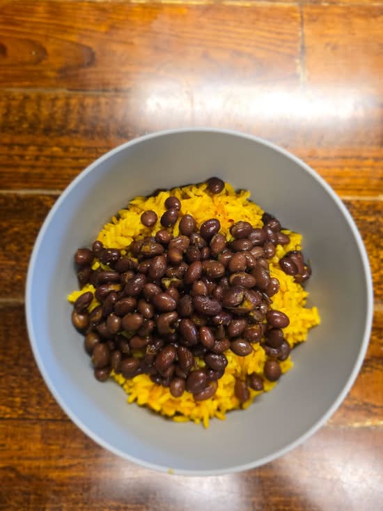 Yellow Rice and Black Beans