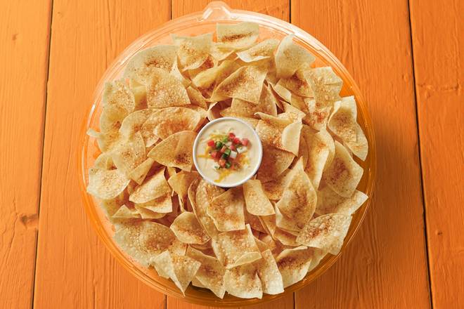 Chips and Queso Party Tray