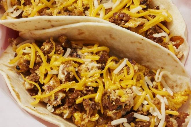 Chorizo, Egg, and Cheese Taco