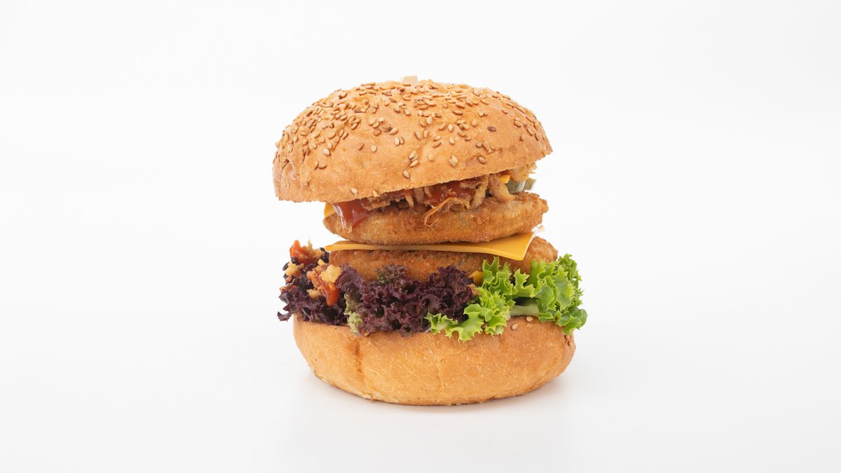 Double vegetariánsky burger