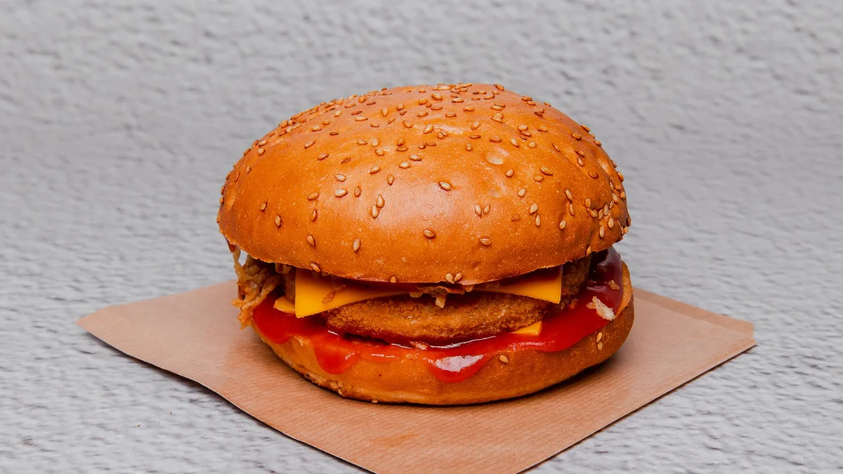 Miniburger s vegetariánskou plackou