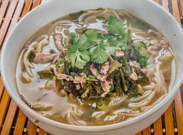 Pickled Mastard and Pork Noodle Soup 雪菜肉絲湯麵