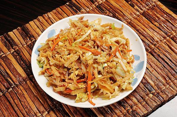 Saute Shred Pancake and Veggie 素炒餅