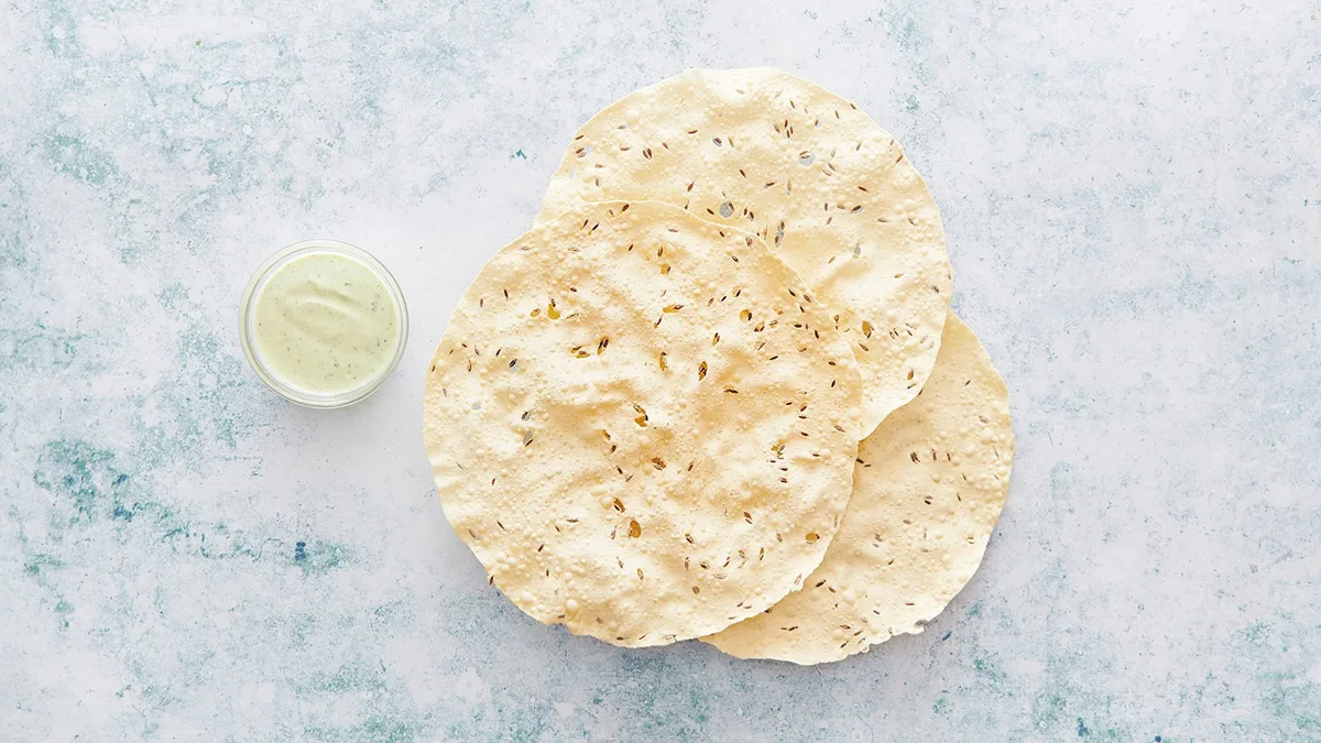 Papadum (3 stk) (V, G)