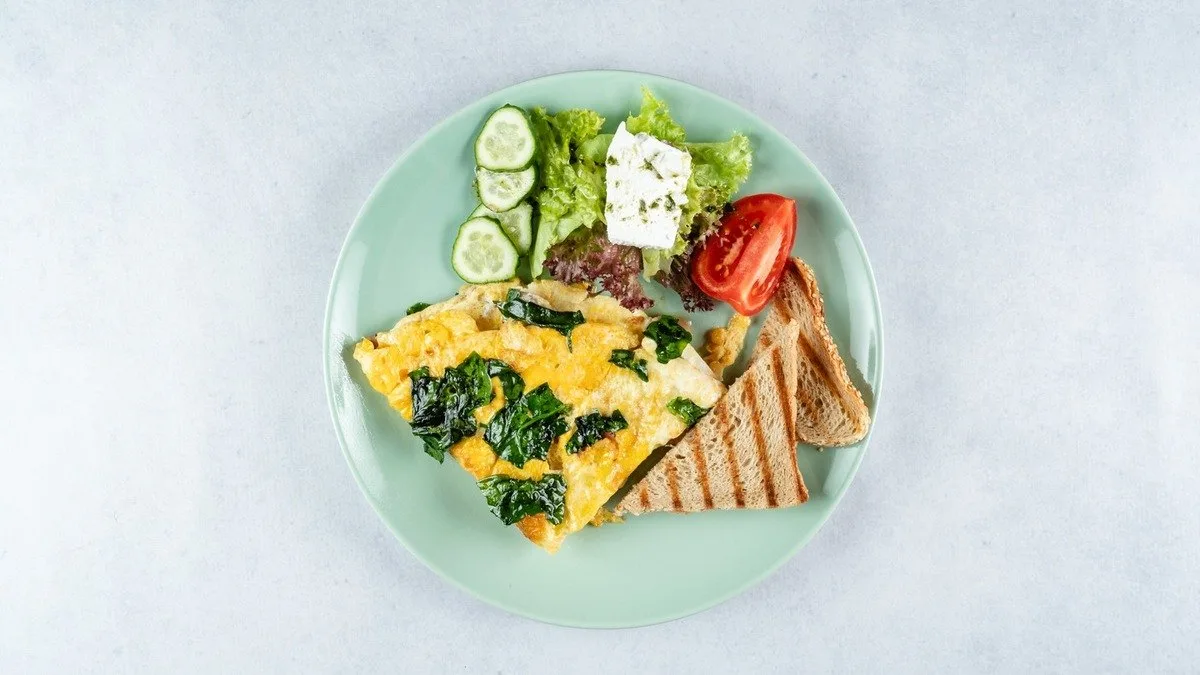 Omlet sa feta sirom i spanaćem