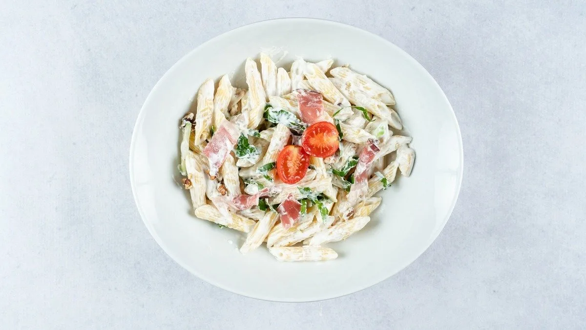 Pasta sa pančetom i spanaćem