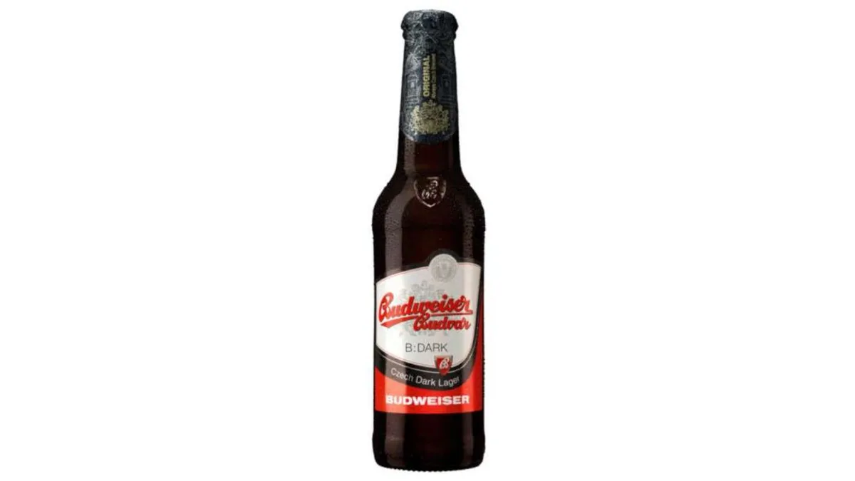Pivo Budweiser tamno 0,33l