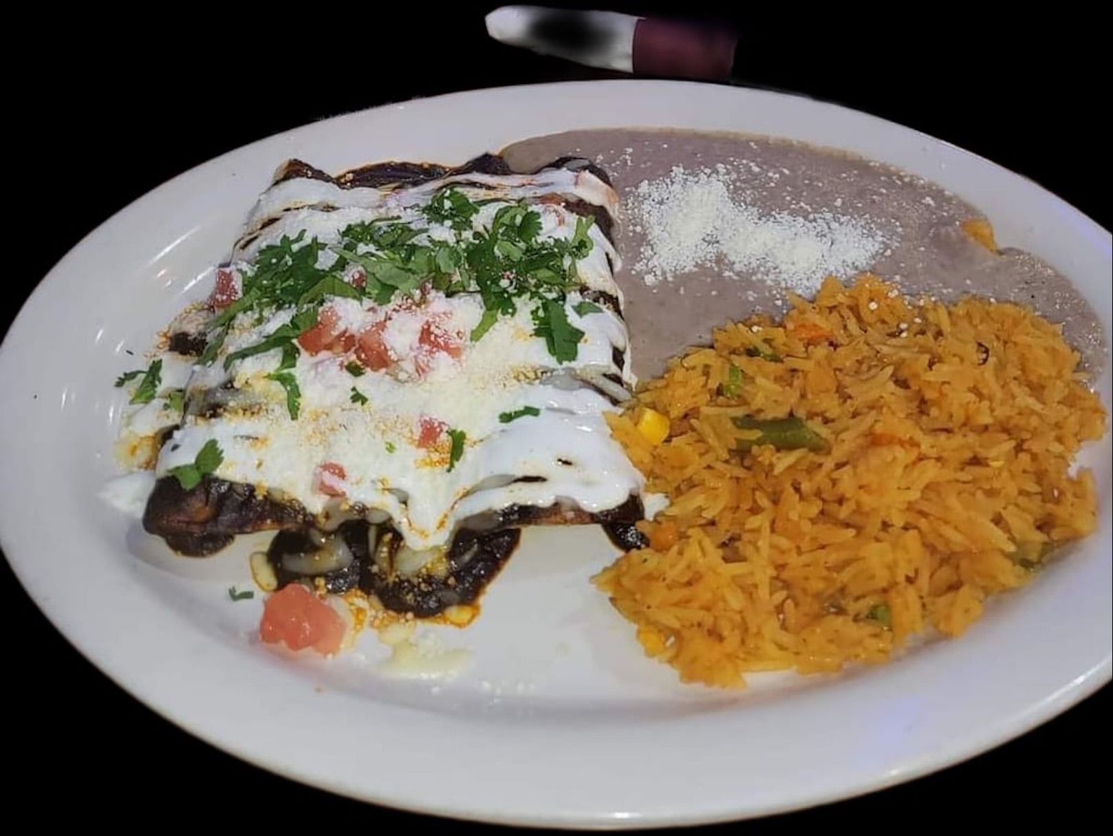 Enchiladas De Mole De Pollo