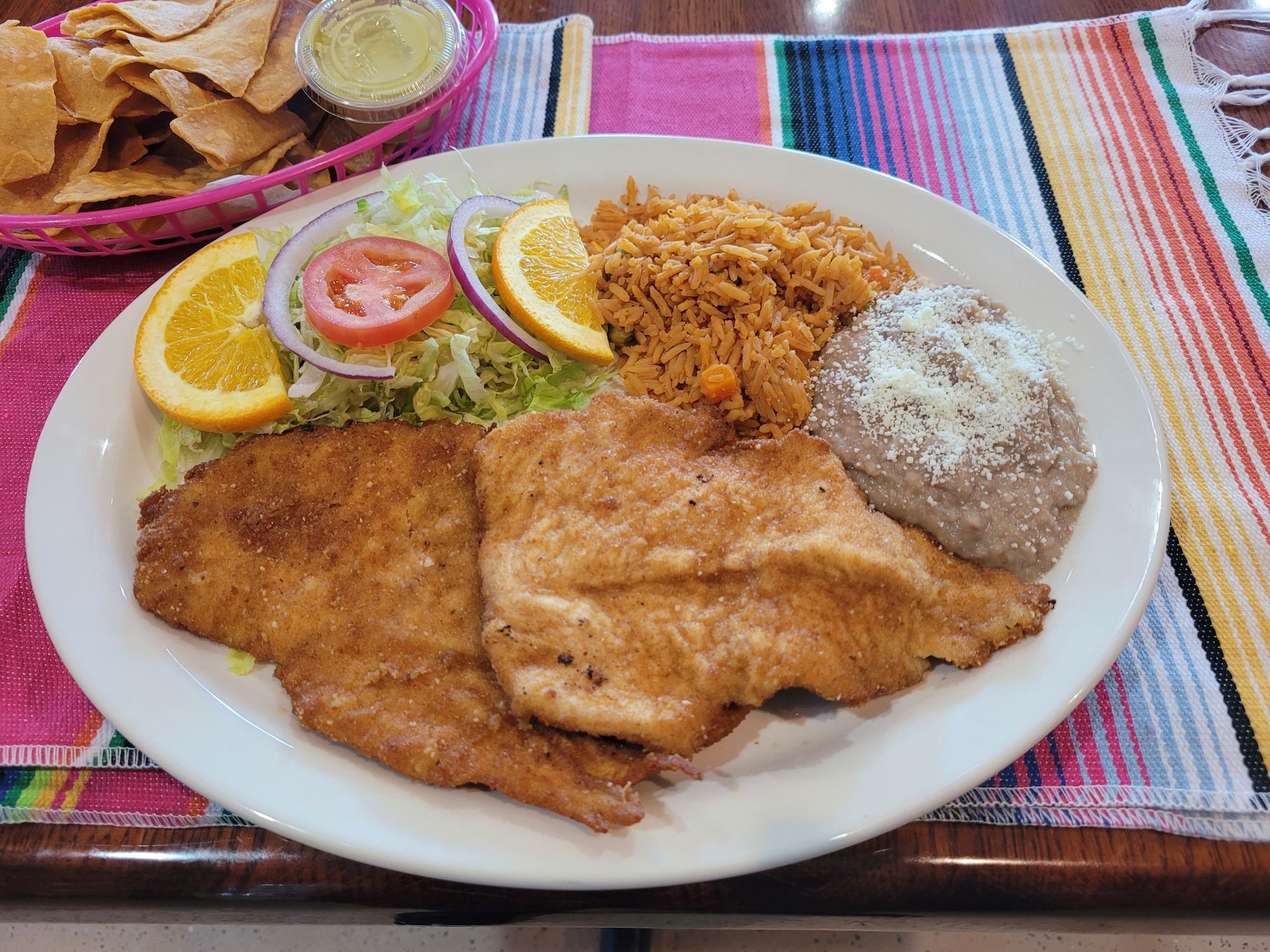 Milanesa De Pollo Platillo