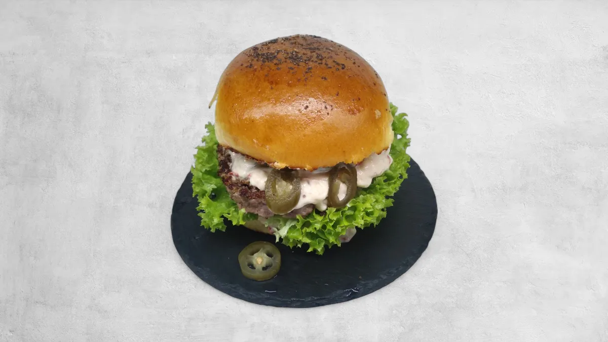 Burger Płonąca opona