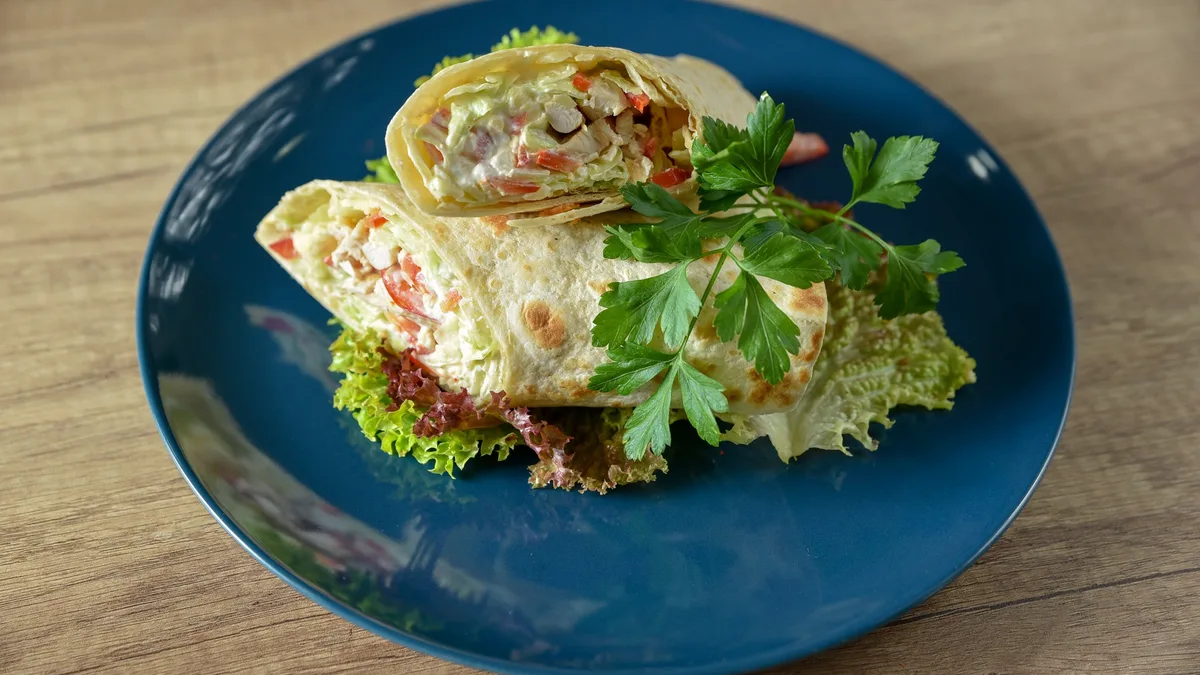 Tortilja sa piletinom i povrćem