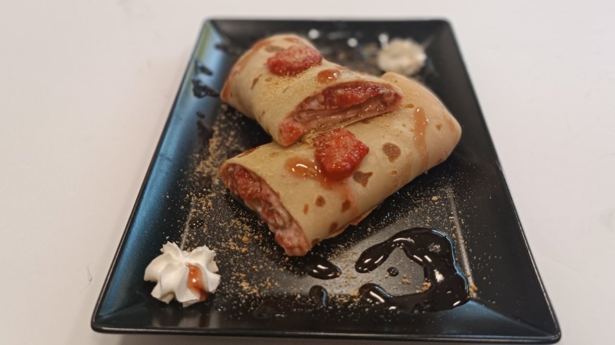 Strawberry palačinka