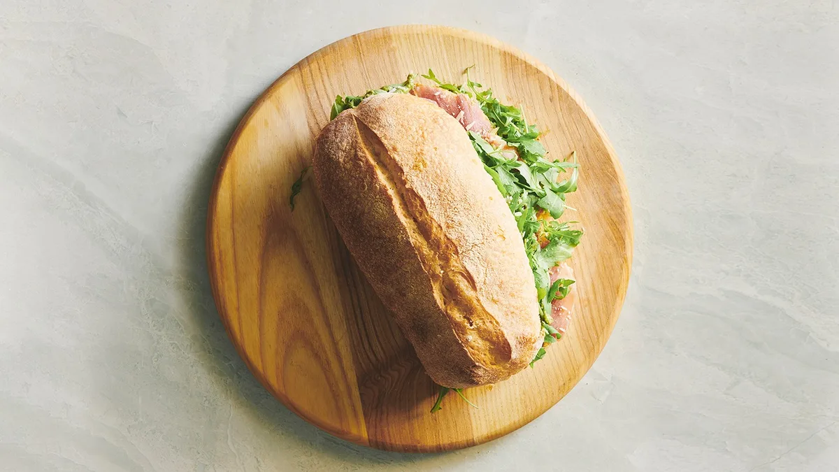 Mortadella sandwich
