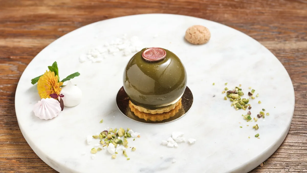 Pistacchio e frutti di bosco