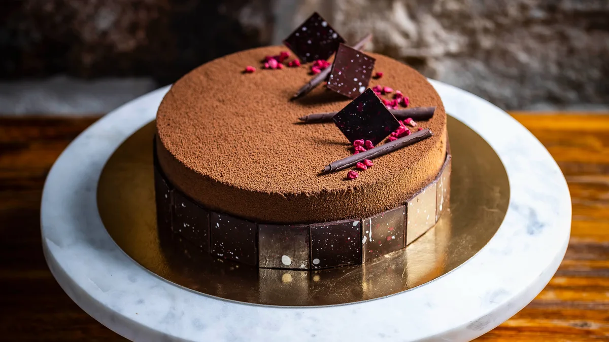 Torta Cioccolato e Lamponi torta (Glutén-, laktóz- és cukormentes) - 10 szeletes