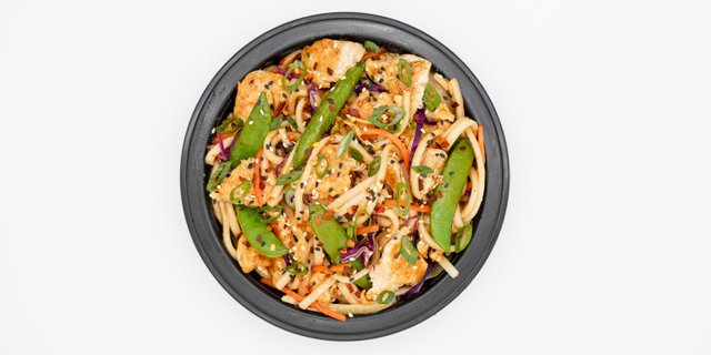 Individual Chicken Lo Mein (Udon) Bowl