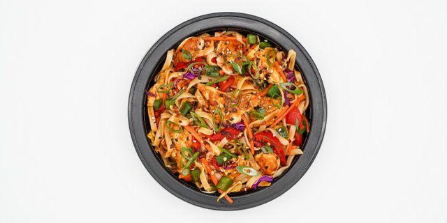 Individual Drunken Noodles Bowl