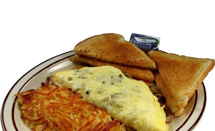 Mushroom and Cheese Omelet