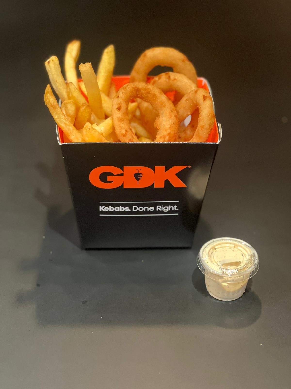 Snackbox Pommes Lökringar (5st)