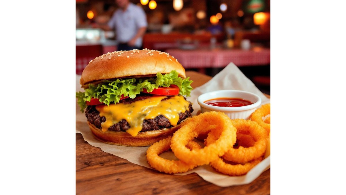 Meniu Burger onion rings
