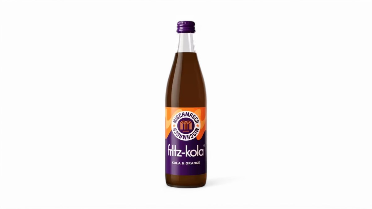 fritz-kola mischmasch kola + orange 0,5l