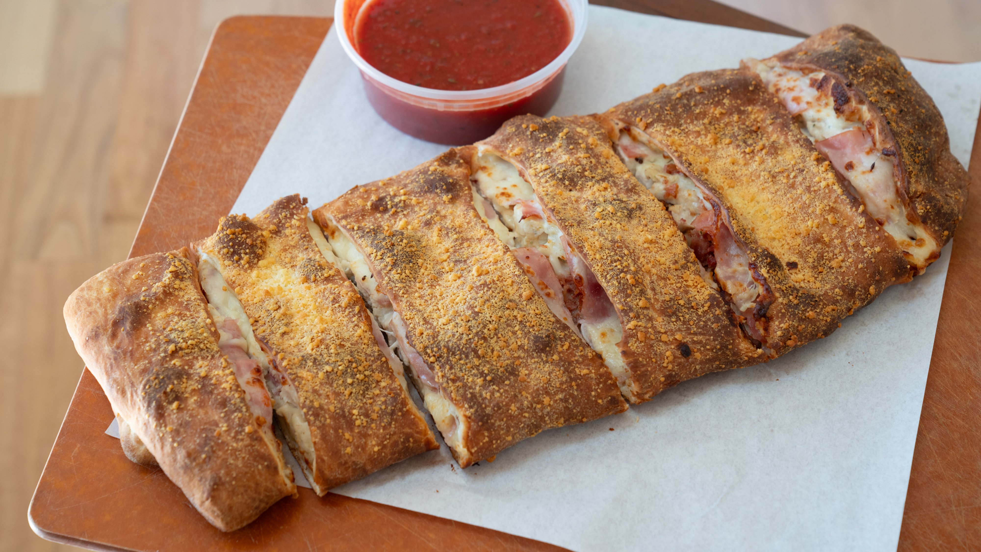 Chicken Bacon Ranch Stromboli