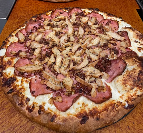 Chicken Carbonara Pizza