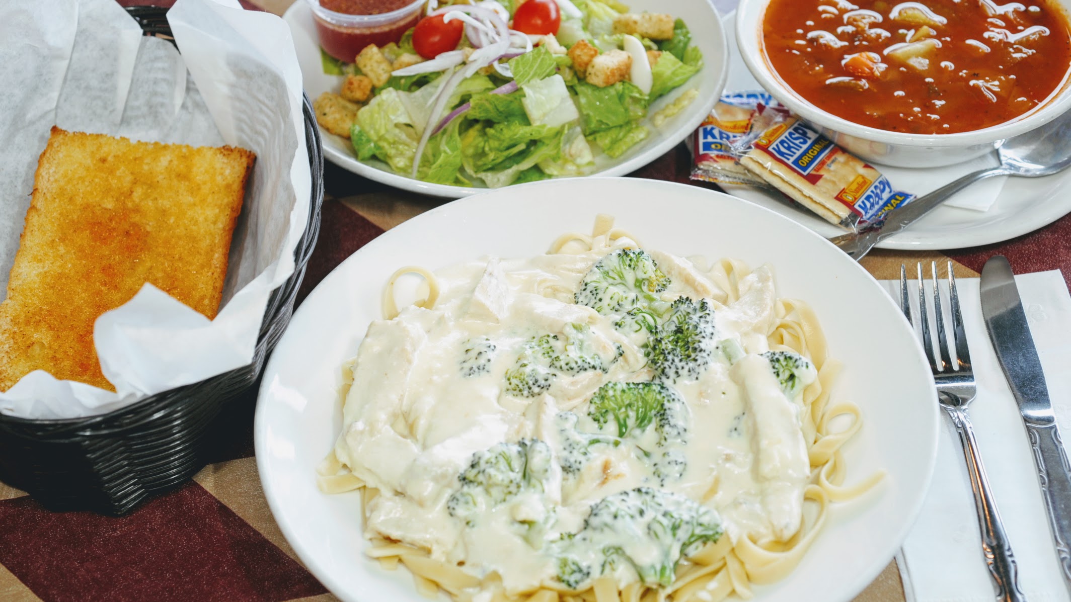 Fettuccini Alfredo Pasta - Light Option