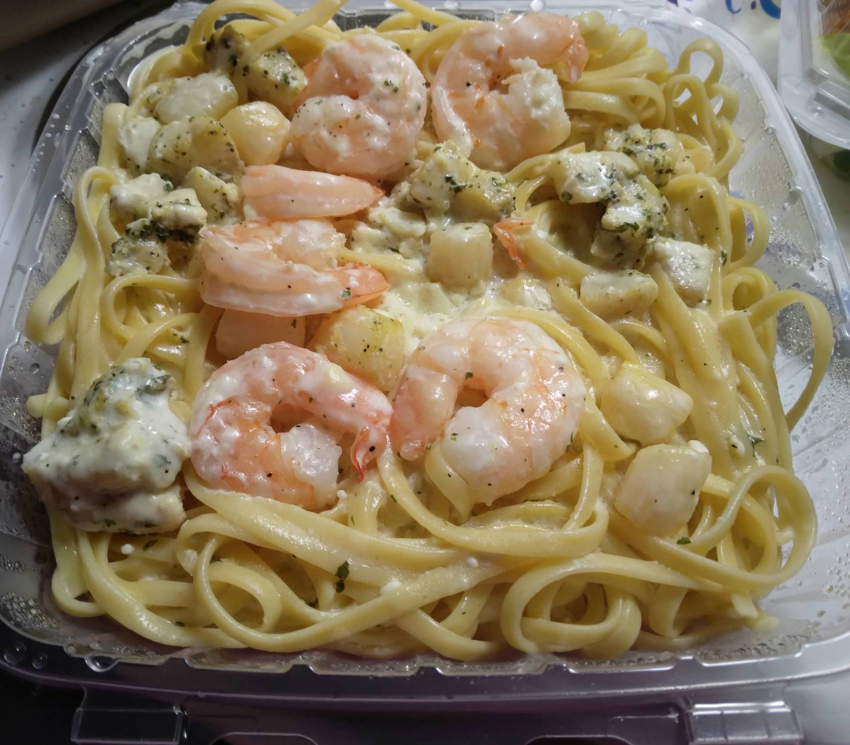 Seafood Linguine Alfredo