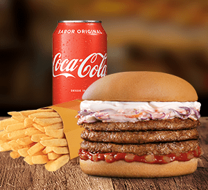 Combo Burger Americano Triplo