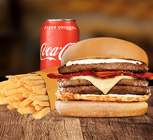 Combo X-egg Bacon Burger Triplo