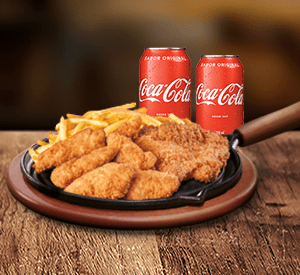Trad. Frango Crocante Para Dois + Cocas