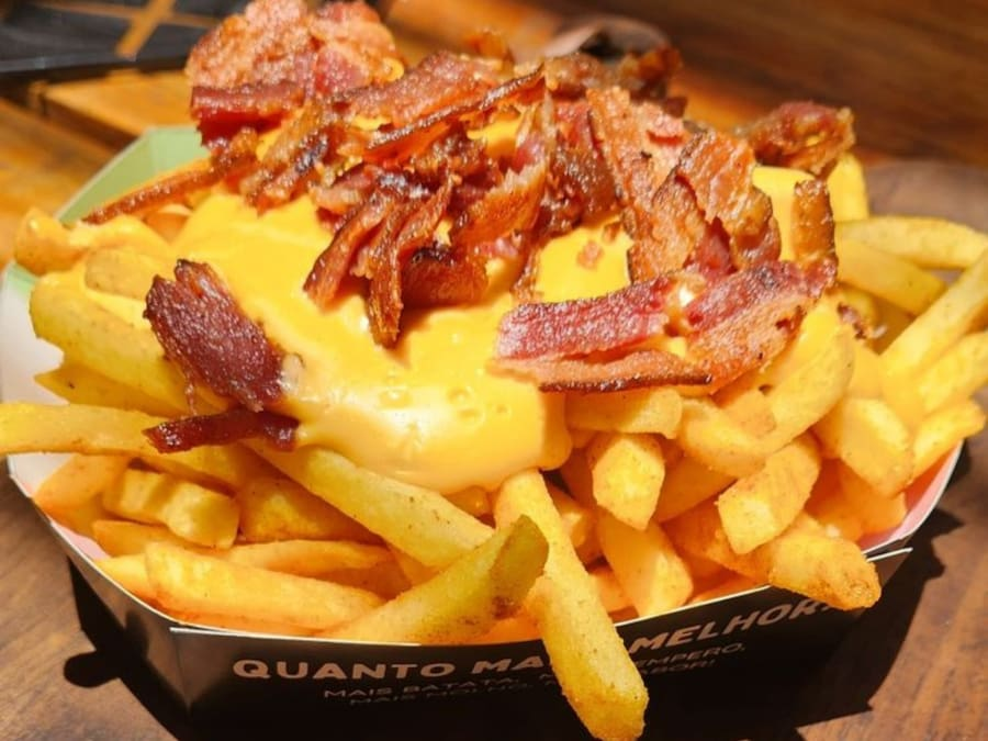 Batata com Cheddar e Bacon