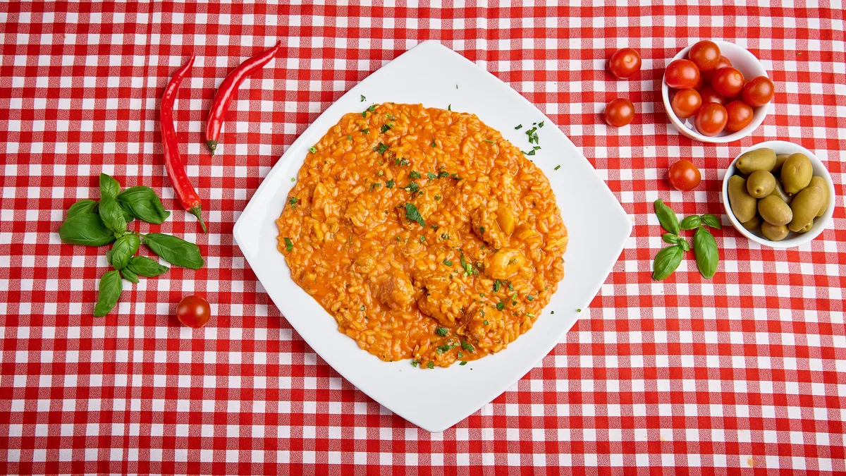 Risotto Salsiccia e Funghi