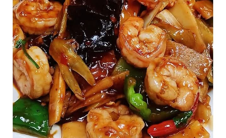 116.Shrimp w.Garlic Sauce-鱼香虾