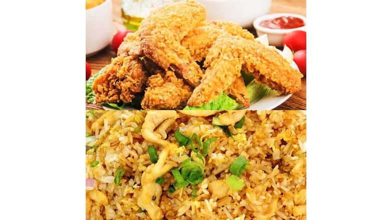 Chicken Wings w.Chicken Fried Rice-鸡翅跟鸡炒饭