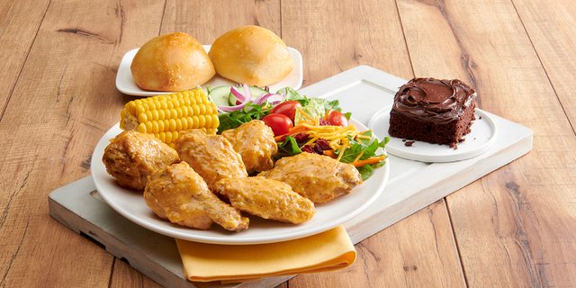 Garlic Parmesan Wing Meal