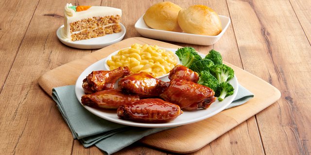Sweet Bourbon BBQ Wing Meal