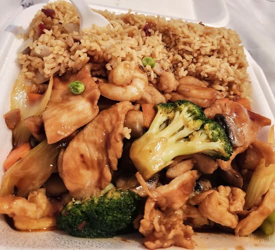 Diced Chicken and Shrimp