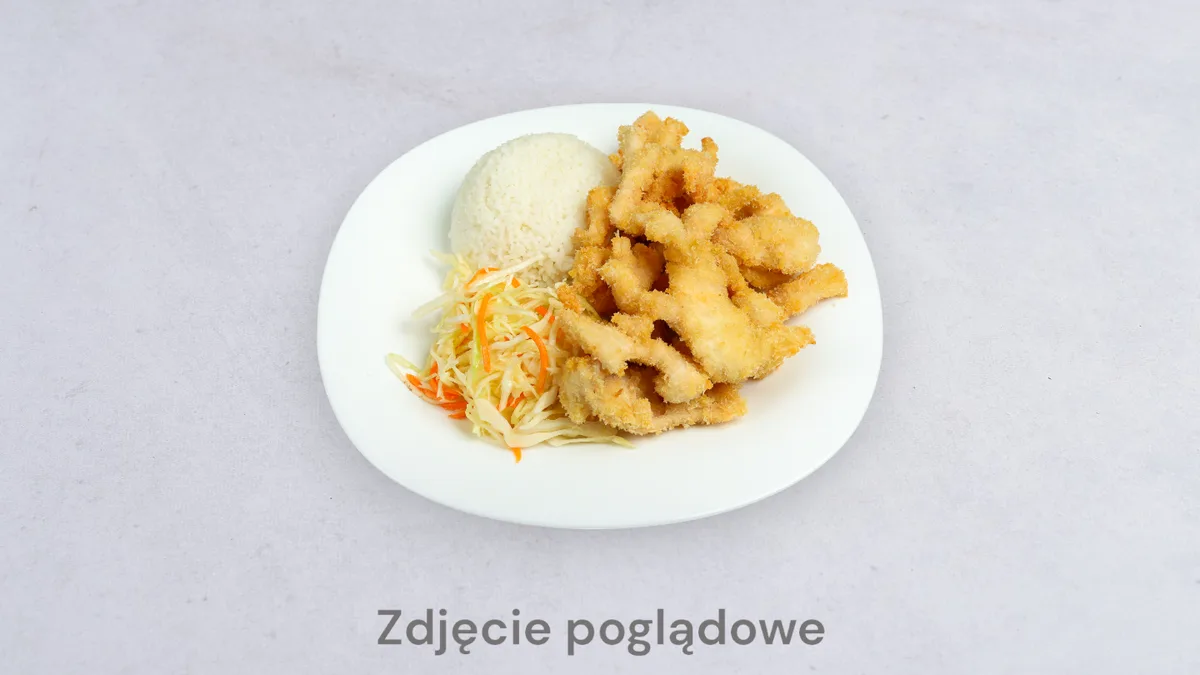 33 - Smażony kurczak w cieście w sosie do wyboru