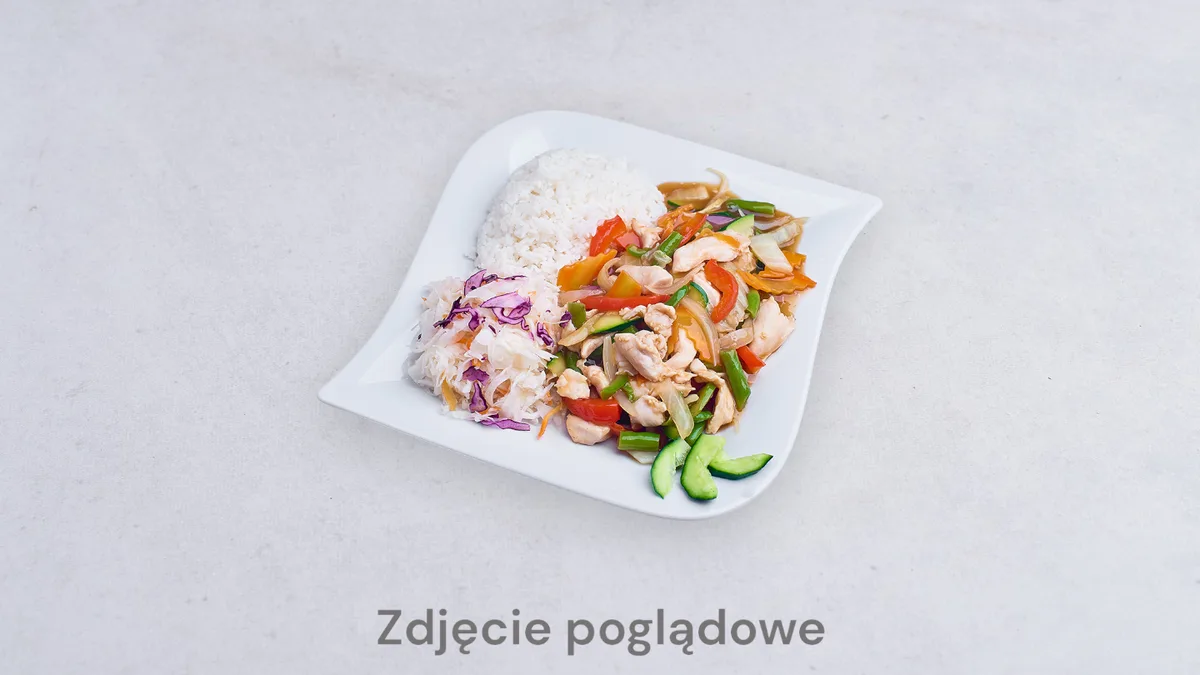 47 - Smażony kurczak po szanghajsku w sosie do wyboru