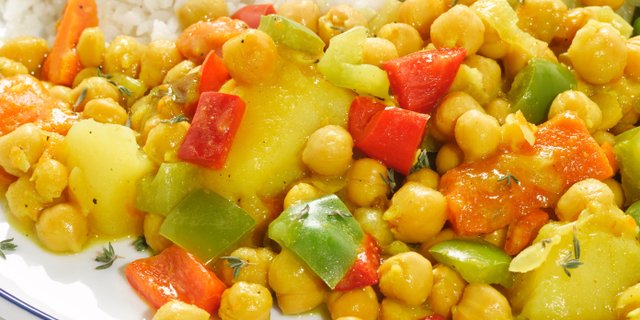 Curried Chick Peas