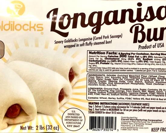 Frozen Longganisa Bun x8