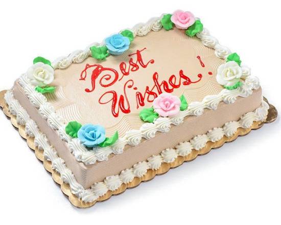 Mocha Greeting Cake 1/4 sheet