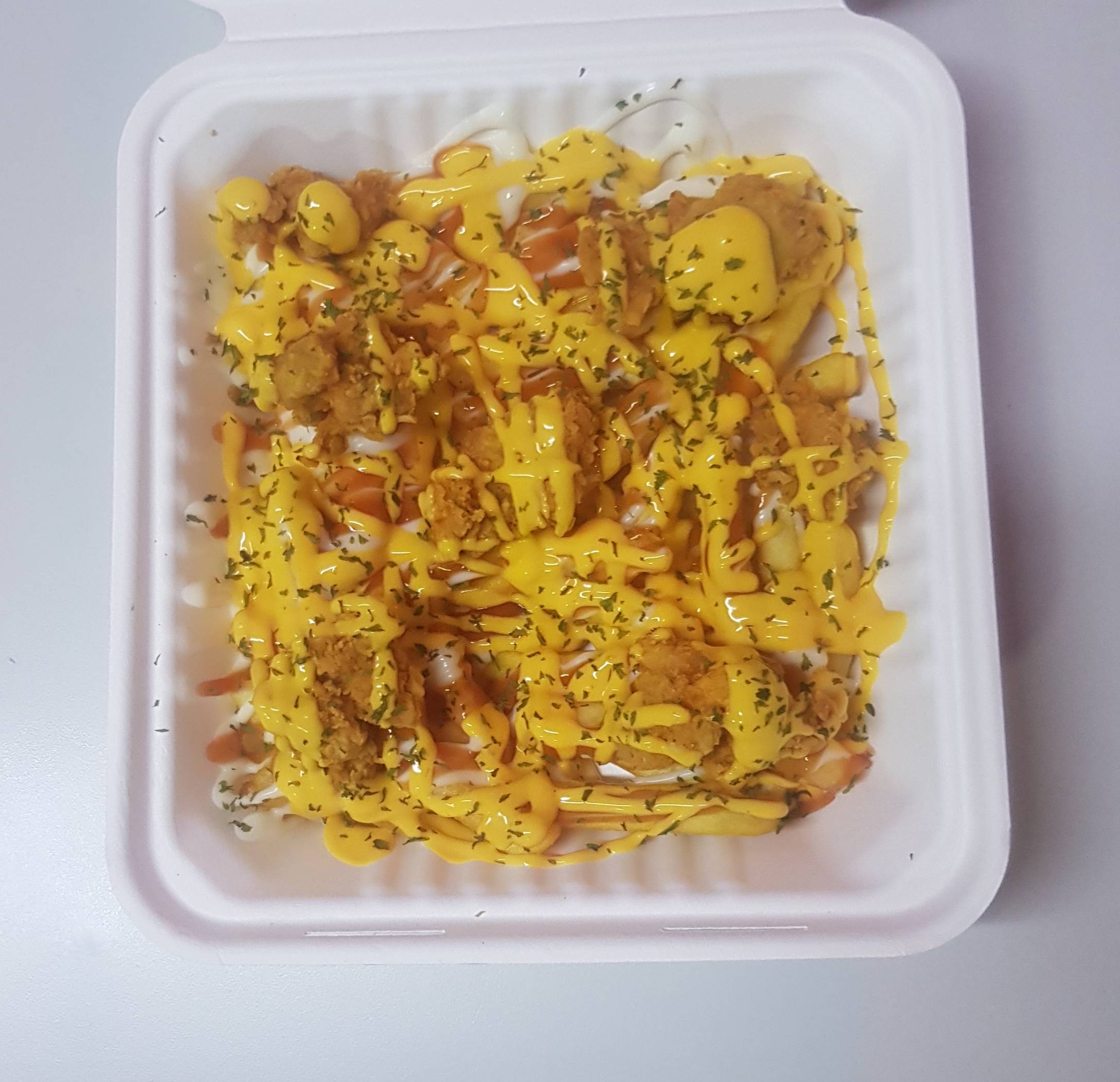 Combo Papanachos Pollo Crispy y Te Frío