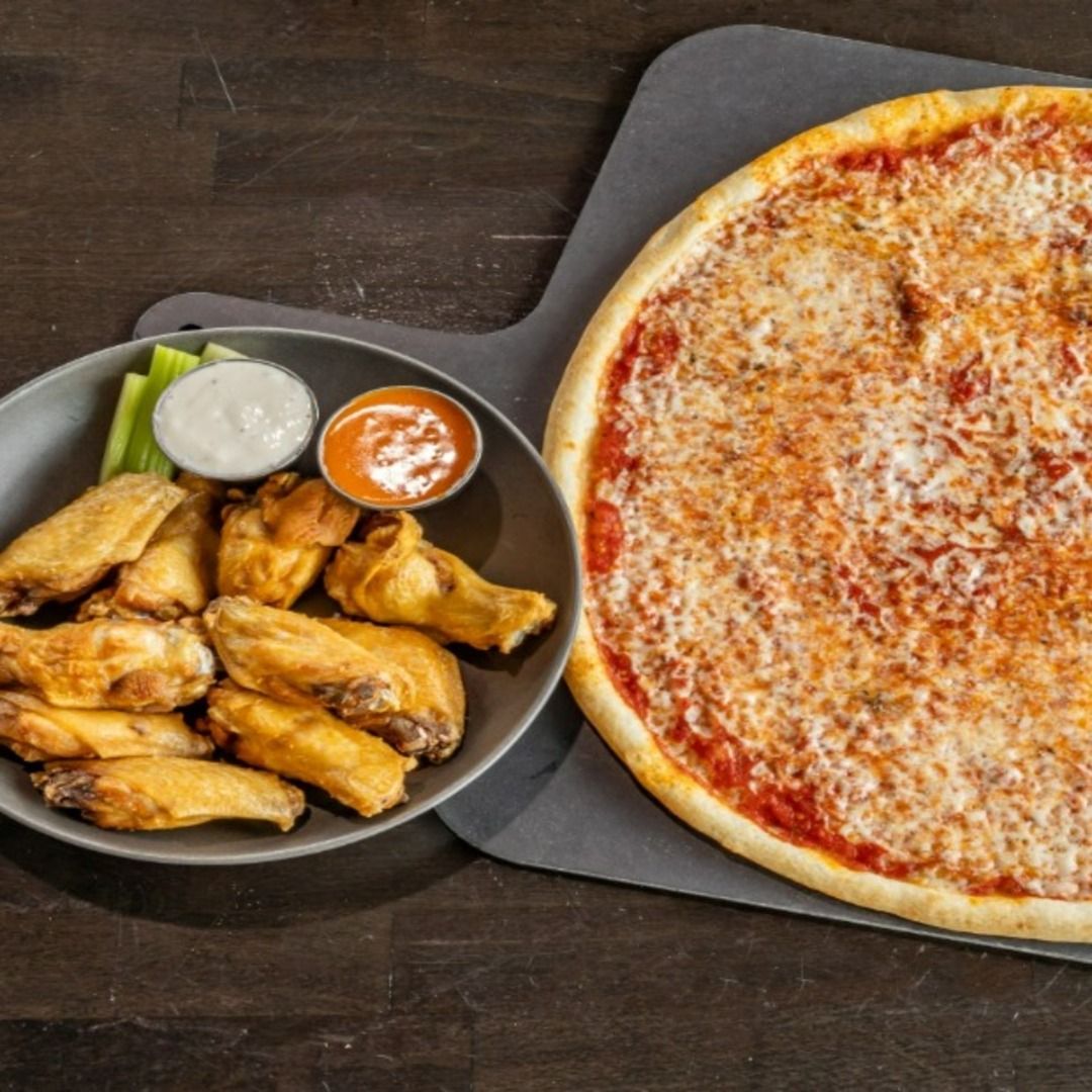 16" 1-topping Pizza and 10 Wings