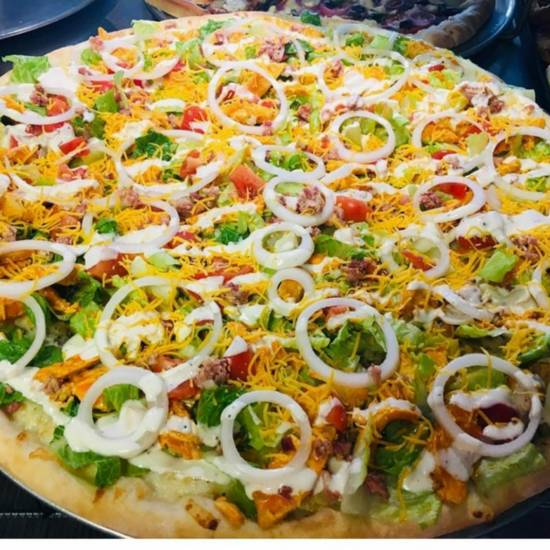 Buffalo Chicken Salad Pizza