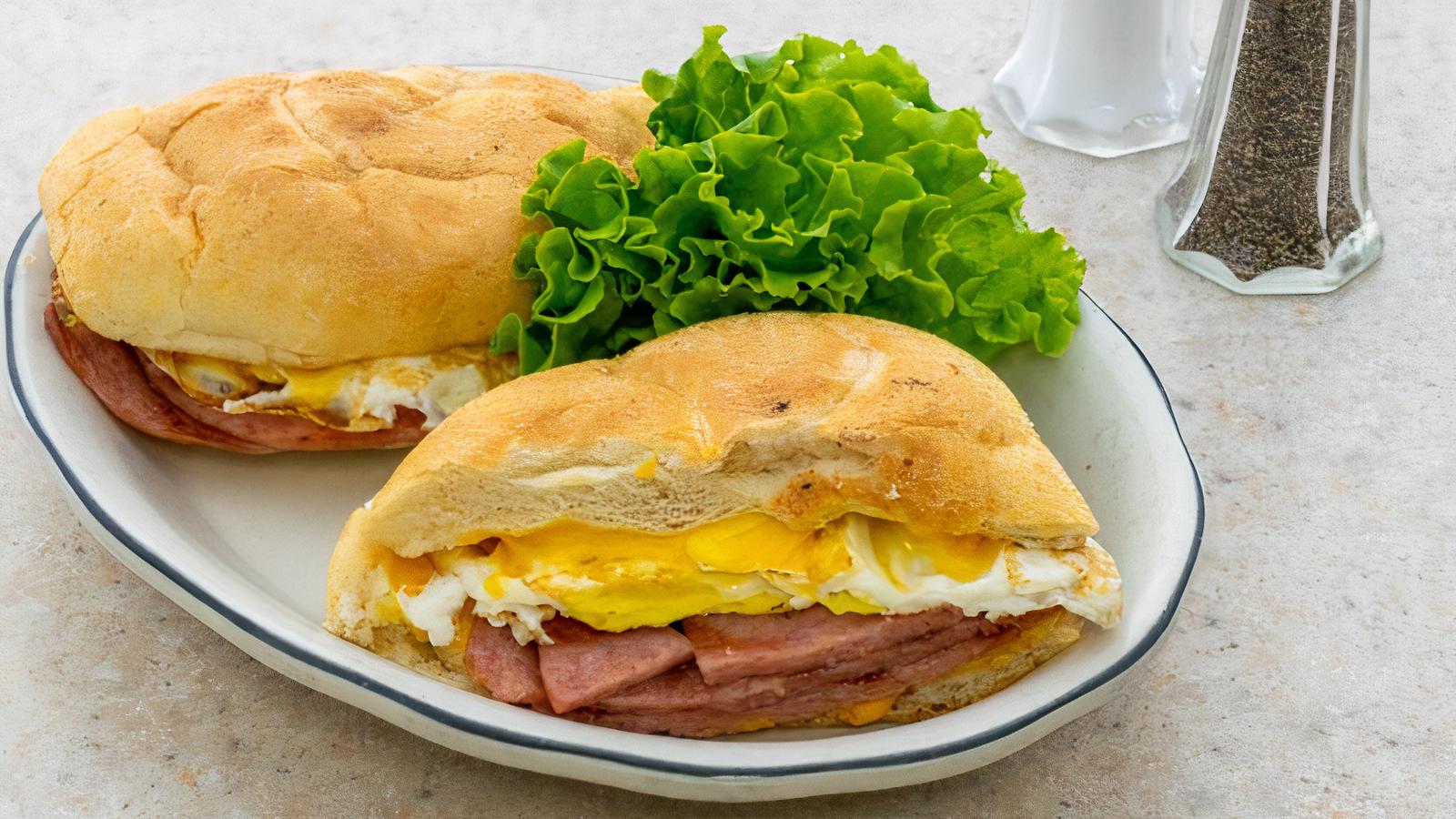 Taylor Ham, Egg, and Cheese on a Roll