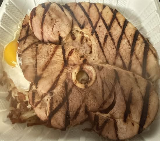 Ham Steak, and Eggs